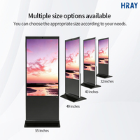 Pantalla de Suelo HRAY de 43 Pulgadas con WIFI y Actualización Remota para Hospitales, Información para Pacientes Ambulatorios, Transmisión de Información, Compatible con OEM y ODM