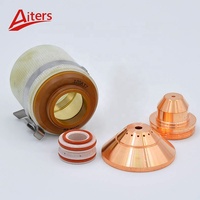 Aiters Plasma Swirl Ring 220997 Red Copper Cutting Torch Consumables 420158 420151 Nozzle Electrode Tip 220534 Retaining Cap