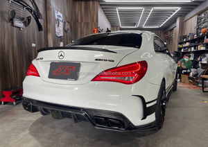 Difusor de parachoques trasero estilo CM de fibra de carbono C117 para <span class=keywords><strong>Mercedes</strong></span> Benz CLA45 250 AMG W117 Bodykit - Product Image 4