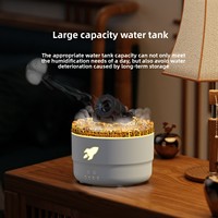 Nouveau diffuseur d'aromathérapie créatif de style canon - Alimenté par USB - Capacité de 0,5 à 1 L - Lumière d'ambiance réaliste à sept couleurs - Puissant