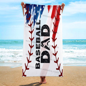 Cadeau de fête des pères pour papa personnalisé Baseball Sport séchage rapide absorbant natation <span class=keywords><strong>Camping</strong></span> <span class=keywords><strong>piscine</strong></span> bain plage essentiel serviette - Product Image 4