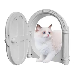 Nouveau design Durable automatique porte pour animaux de compagnie luxe français chien porte rabat facile à utiliser extérieur intérieur chat porte