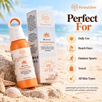 Spray solaire SPF 50+ PA++++ à large spectre, hydratant léger, protection UVA UVB pour le visage et le corps, marque privée