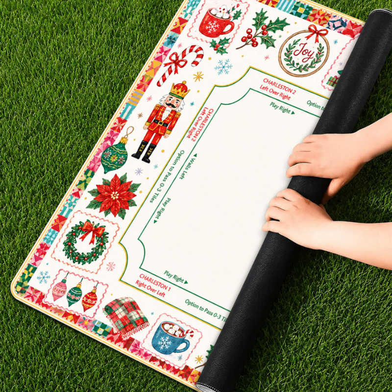 Custom Mahjong Mat PU Leather Mahjong Table Mat Tournament Play Mat ...