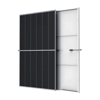 Composant de système de production d'énergie hybride éolien-solaire, module photovoltaïque monocristallin demi-cellule 440W 450W 460W, panneau solaire photovoltaïque