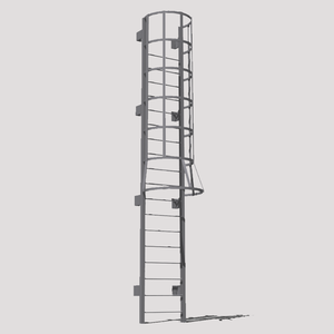 <span class=keywords><strong>Precio</strong></span> barato Industrial al aire libre de aluminio de seguridad jaula para gatos <span class=keywords><strong>escalera</strong></span> de paso Diseño Vertical - Product Image 2