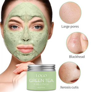 มาส์กชาเขียวแบบฟอง 60 กรัม กำจัดสิวเสี้ยน มาส์กโคลนทำความสะอาดผิวหน้า - Product Image 3