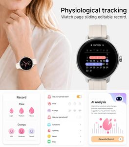 Oem Heart Rate Sleep Blood Oxygen Blood Pressure BT Call Health Wrist Round Smart Watch - Product Image 2