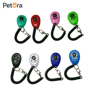 Clicker d'entraînement pour <span class=keywords><strong>chien</strong></span> Petora, clicker portable pour animaux de compagnie avec crochet en métal et porte-clés pour l'entraînement du comportement des chiots - Product Image 1
