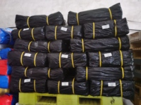 Bâche PE de qualité supérieure 125gsm 4x5M, bâche en polyéthylène anti-UV de couleur noire pour le camping et les couvertures de camion