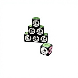 Dés hexagonaux en plastique moulés sur mesure uniques avec des designs classiques et modernes pour les concepteurs de jeux de société adaptés aux enfants - Product Image 3