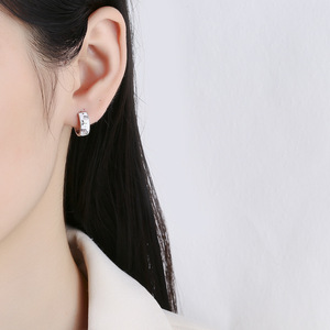 <strong>Sterling</strong> <strong>SIlver</strong> Tulip <strong>Hoop</strong> <strong>Earring</strong> 925 <strong>Silver</strong> Flower <strong>Hoop</strong> <strong>Earring</strong> S925 Tulip Enamel <strong>Earring</strong> <strong>Hoop</strong> - Product Image 3