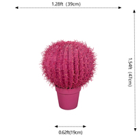 Plantes artificielles de cactus mixtes roses à toucher réel, résistantes aux UV, écologiques et durables, pour l'intérieur et l'extérieur, 47 cm (1,5 pi), vente en gros