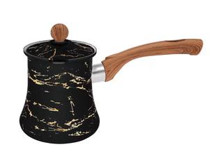 In acciaio inox morbido toccante manico arabic caffè turco tazze più caldo piatto opzionale tazza di caffè <span class=keywords><strong>set</strong></span> 3 pezzi con coperchio per la casa - Product Image 2