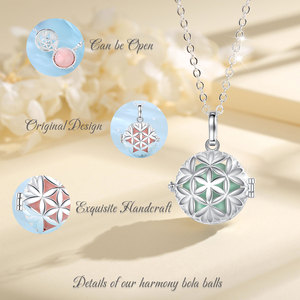 <span class=keywords><strong>Campanella</strong></span> Musicale a Forma di Cuore, Bola Messicana per <span class=keywords><strong>Gravidanza</strong></span>, <span class=keywords><strong>Collana</strong></span> con <span class=keywords><strong>Campanella</strong></span> dell'Armonia - Product Image 4