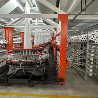 Ligne de production de sacs tissés en PP avec métier à tisser circulaire à six navettes, solution de machine à tisser les sacs en plastique