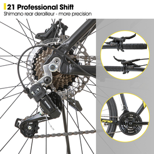 HILAND disponible en EU 27.5 pouces 21 vitesses frein à disque VTT vélo pour adulte perle pédale en alliage d'aluminium bonne qualité - Product Image 4