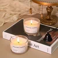 Bocaux à bougies transparents de 4 oz, petits bocaux en verre à large ouverture avec couvercles en bambou pour la fabrication de bougies, conteneur en vrac
