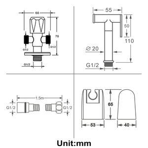 Латунный распылитель для биде - Product Image 5