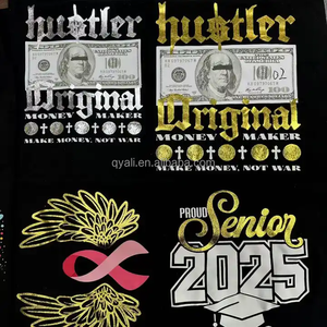 DIY Ropa Decoración oro Transferencia de Calor impresión <span class=keywords><strong>tatuaje</strong></span> estilo hierro moda transferencias DTF brillante pantalla impresa impermeable - Product Image 4