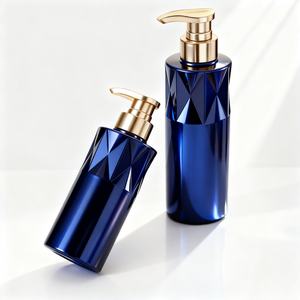 Botella de PET Redonda y Elegante de Lujo Ligero de 300ml, 500ml, 700ml con Bomba para Champú y Gel de Ducha, Botella de PETG de 500ml para Loción - Product Image 2