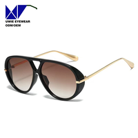 Lunettes de soleil pilote OEM personnalisées taille 62-13-132, anti-éblouissement UV400 pour adultes unisexes, fabricant chinois