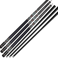 DZ-TZ-SS1 Harga Pabrik Tongkat Biliar Profesional Serat Karbon Defleksi Rendah Ujung 12.4mm dengan Logo Kustom