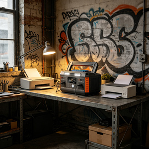 Estación de energía portátil de 600W y 520Wh a 110V para viajes de camping, viajes por carretera y suministro de energía en múltiples escenarios al aire libre. - Product Image 1