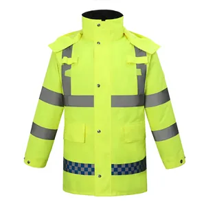 Yüksek görünürlük yansıtıcı görev ceketi-gece çalışmalarınız için rahat ve sıcak, çok yönlü koruma