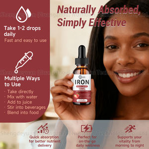 Suplemento Herbal en Gotas Líquidas Orales de <span class=keywords><strong>Hierro</strong></span> y Zinc de Marca Privada OEM, 60 ml, <span class=keywords><strong>para</strong></span> Adultos, Apoyo <span class=keywords><strong>para</strong></span> <span class=keywords><strong>la</strong></span> <span class=keywords><strong>Anemia</strong></span>, Energía, Salud Sanguínea, Refuerzo Inmunológico - Product Image 4