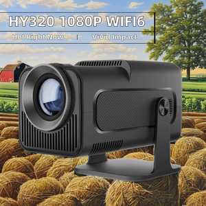 Hy320 mới đến Thông Minh Máy chiếu di động 1080P 300 Ansi <span class=keywords><strong>Lumens</strong></span> băng tần kép wifi6 Android 11 Hệ điều hành <span class=keywords><strong>Mini</strong></span> 4K <span class=keywords><strong>LED</strong></span> LCD - Product Image 3