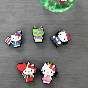 Encanto de zapato personalizado 2024 nueva tendencia Zueco encanto suave PVC personalizado decoraciones gato zapato encantos - Product Image 6