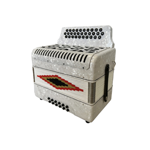 Đàn <span class=keywords><strong>Accordion</strong></span> Diatonic chuyên nghiệp SEASOUND OEM <span class=keywords><strong>31</strong></span> nút <span class=keywords><strong>12</strong></span> âm trầm dành cho sinh viên JB3112A màu trắng celluloid đen - Product Image 5