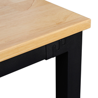 Meilleure nouvelle table à manger simple avec tables élévatrices en bois massif et artisanat en métal jambes tables d'extérieur ensembles de salle à manger pour le salon