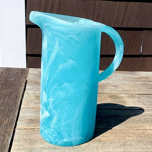 Jarra de Resina Personalizada, Jarra de Agua de Resina Hecha a Mano en India, Vajilla, Utensilios para el Hogar y la Cocina, Jarra de Resina con Diseño Único en Espiral - Product Image 1