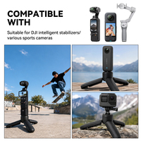 Tripod Mini dan Pegangan yang Cocok untuk DJI Osmo Pocket 3/4 dan Insta360 Luna Ultra |   Satu Klik untuk Membuka Stand dan Pegangan Desktop