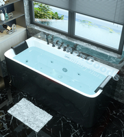 Petite baignoire à remous de massage autoportante intelligente d'intérieur de conception italienne CE