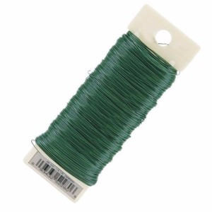 <span class=keywords><strong>Fil</strong></span> <span class=keywords><strong>de</strong></span> <span class=keywords><strong>fer</strong></span> revêtu plastique <span class=keywords><strong>vert</strong></span>, fleuriste, 1 pièce - Product Image 1