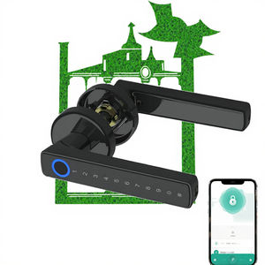 Cerradura de Puerta Inteligente con Huella Digital Electrónica y Almacenamiento en la Nube para Puertas de Aluminio, Compatible con la Aplicación TUYA para Interiores - Product Image 3