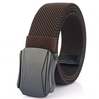 Ceinture en tissu extensible en nylon à la mode de luxe en gros Ceintures pour hommes Ceinture tactique confortable tissée élastique pour l'extérieur et durable