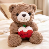 Peluches d'ours de Noël personnalisées super douces - Anti-stress, petite taille