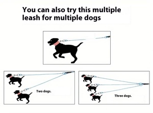 Correa Retráctil para Perros en Oferta, Cable de Acero Recubierto de Goma, Resistente a Mordeduras, Liberación Rápida, Correa para Pasear Dos Perros - Product Image 5