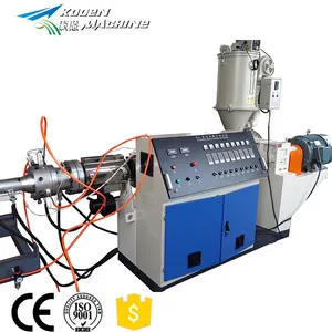 PE PVC corrugated pipe hose tube extruder making machine with steel wire