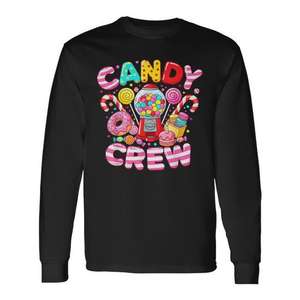 Camiseta de manga larga Candy Crew Matching Group Colorful Sweets Party - Product Image 1