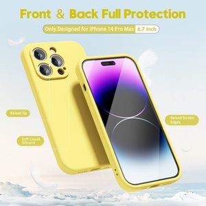 <span class=keywords><strong>Funda</strong></span> Protectora <span class=keywords><strong>de</strong></span> Silicona Líquida Premium Amarilla para <span class=keywords><strong>iPhone</strong></span> <span class=keywords><strong>14</strong></span> <span class=keywords><strong>Pro</strong></span> <span class=keywords><strong>Max</strong></span>, <span class=keywords><strong>con</strong></span> Forro <span class=keywords><strong>de</strong></span> Microfibra Suave y Protección Anti-Rayones para la Cámara - Product Image 2
