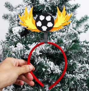 Diadema de fieltro con diseño de balón de fútbol de plástico, nueva, divertida y a la moda, para aficionados de EE. UU., México y Canadá, ideal para decoraciones de fiestas. - Product Image 2