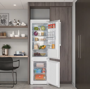 Réfrigérateur-congélateur vertical <span class=keywords><strong>encastrable</strong></span> grande capacité, sans givre, électrique, classe énergétique <span class=keywords><strong>A</strong></span>, pour meuble de cuisine - Product Image 1