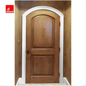 क्लासिक शैली धनुषाकार ठोस लकड़ी स्विंग दरवाजा महोगनी 32 "द्वारा 80" बनाया माप करने के लिए आंतरिक प्रवेश द्वार दरवाजे