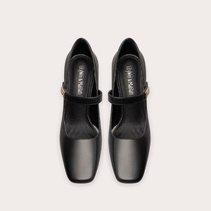 Chaussures de bureau élégantes noires pour femme, talons chaton, vente directe d'usine, talons hauts tendance - Product Image 3