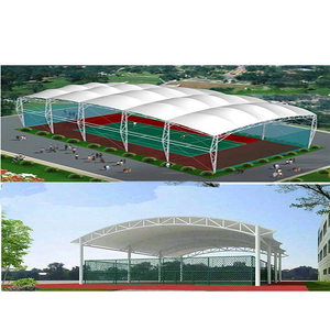 Modern Outdoor Tennis Court Ceiling <b>Tarp</b> Steel Frame Low-Priced PVDF Membrane Structure Roof Parks Playgrounds Scenic Areas - Product Image 4